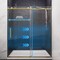Anzzi 60in Reversible Frameless Sliding Deco-Glass Shower Door w/ Soft-Close System Brushed Gold Finish SD-AZ20-02BG - alternate 10