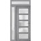 Vdomdoors Front Exterior Prehung FiberGlass Door Frosted Glass / Manux 8002 Grey Ash / Sidelight and Transom MANUX8002EXD-SS-W36+16 x H80+14-LH - alternate 4