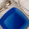 Smarty Had A Party 8.5" Blue Flat Rounded Square Disposable Plastic Buffet Plates (120 Plates), 120PK 4838B-CASE - alternate 7