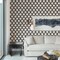 A-Street Prints Payton Black Hexagon Trellis Wallpaper 2971-86310 - alternate 2