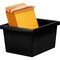 Storex 4 Gallon Storage Bin with Lid, Black 61427U06C - alternate 4