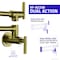 Anzzi Braccia Series 24in Wall Mounted Pot Filler in Brushed Brass KF-AZ258BG - alternate 8