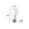 Philips LED Bulb A19 E26 (Medium) Daylight 40 Watt Equivalence Frosted 565341 - alternate 9
