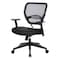 Space Seating 55 Series AirGrid Back Managers Chair, Dillon Black 5500-R107 - alternate 6