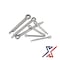 X1 Tools 10 Diameter x 90 Long Zinc-Plated Spring Steel Cotter Pin (25 Cotter Pins), 25PK X1E-CON-PIN-COT-6900x25 - alternate 1