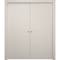 Sartodoors Sliding French Double Pocket Doors 36 x 80 inches, Ego 5000 Painted White Oak, Kit Rail Hardware ,  EGO5000DP-PWO-36 - alternate 1