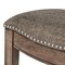 Homeroots 26" Gray and Brown Fabric and Solid Wood Backless Counter Height Bar Chair 632356 - alternate 6