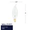 Bulbrite Incandescent CA10 Candelabra Screw Base E12 Light Bulb, 40W, Clear, 50PK 861060 - alternate 4