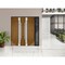 Vdomdoors Steel Double Doors Deux 1713 Natural Oak Black Sidelight Exterior Window Stainless Inserts Single M DEUX1713DEXD-OAKB-LH-W72+16 x H80 - alternate 5