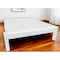 Homeroots White Solid Wood Queen Bed Frame 546730 - alternate 1