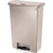 Rubbermaid Commercial Slim Jim Step-On 24 gal Rectangular Slim-Profile Plastic Can, Beige, Foot Pedal, Plastic, 23 3/8 in 1883552 - alternate 1