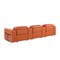 Homeroots 126" Camel Top Grain Leather Reclining Metal USB Sofa 720370 - alternate 7