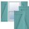 Ekena Millwork True Fit PVC, Four Board Joined Board-n-Batten Shutters w/Z-Bar, Pure Turquoise , 21 1/2W x 44H, PR TFP102BBF21X044PT - alternate 1