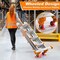 Wrightmaster 14 ft. Aluminum Multi-Position Ladder w/ Wheels and Stabilizer Bar, 330 lbs. Load Capacity, Orange ZOR-14FT-OR - alternate 6