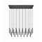 Z-Lite Forest 23 Light Linear Chandelier, Matte Black, 54 In W 919MP12-23L-MB-LED - alternate 6