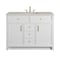 James Martin Vanities Bellshire 48" Single Vanity, Bright White w/ 3 CM Siberian Silestone Top 660-V48-BW-3SFR - alternate 1
