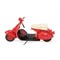 Homeroots 9" Red and Black Metal Hand Painted 1959 Red Scooter Model Motorcycle 489434 - alternate 8