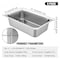 Vevor 6" Deep Steam Table Pan Full Size 20.5 L/21.7 Quart Stainless Steel Anti-Jam, 6PK CP20X12X6TZ600001V0 - alternate 5