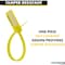 Kable Kontrol Numbered Write-On Flag Zip Tie Tags, 6in L, 60 Lbs Strength, 100 Pcs, Yellow, 100PK CTWOS-NF-6-60-YW - alternate 6