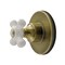 Kingston Brass Single-Handle Six-Way Diverter Valve with Round Trim Kit, Antique Brass KS4033PX - alternate 1