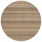 Homeroots 8' Taupe And Brown Round Striped Washable Indoor Outdoor Area Rug 610620 - alternate 9
