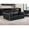 Homeroots 70" Black And Silver Italian Leather Loveseat 551602 - alternate 5