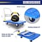Yssoa Platform Truck with 880lb Weight Capacity and 360 Degree Swivel Wheels, Foldable Push Hand Ca HITRUK24X36BLU880 - alternate 6