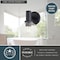 Vaxcel Marshall 1 Light LED Compatible Black Transitional Bathroom Vanity Wall Fixture Clear Glass W0461 - alternate 8
