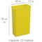 Regal Altair 23 Gallon Slim Rectangular Yellow Plastic Trash Can, Heavy Duty Resin Construction ZR-TC-300-SLIM23YW - alternate 6