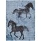Homeroots 8' X 10' Denim Blue And Charcoal Horse Washable Indoor Outdoor Area Rug 618646 - alternate 6