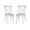 Flash Furniture Advantage White Resin X-Back Chair, PK2 RESXB-WHITE-2 - alternate 8