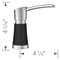 Blanco Artona Soap Dispenser, PVD Steel/Coal Black 442902 - alternate 3