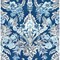 A-Street Prints Vera Blue Floral Damask Wallpaper 2903-25863 - alternate 1