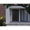 Vdomdoors Aluminum Door Iron 1600 Black Entry Steel Metal Classic Painted 50 x 92 (36+14 x 80+12)-Left Inswin IRON1600EXD-BLK-W36+14xH80+12-LH-I - alternate 5