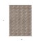 Homeroots 5' X 8' Brown And Beige Geometric Washable Indoor Outdoor Area Rug 594984 - alternate 9