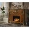 Homeroots 59" Brown Wood Ornate Carved Scrollwork Electric Fireplace With Mantle 574009 - alternate 7