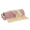 Homeroots 50" X 60" Purple and Ivory Woven Cotton Striped Throw Blanket with Tassels 478664 - alternate 6