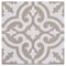 Andova Tiles Bliss Eclectic Beige 8-in. Encaustic Spanish/Moroccan Patterned Matte Porcelain Wall & Floor Tile ANDBLI291 - alternate 1