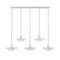 Z-Lite Ludo Brushed Nickel 5 Light Linear Chandelier 829P12-5L-BN-LED - alternate 5