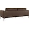 Homeroots Modern 78in Brown Loveseat With Removable Cushions 480888 - alternate 9