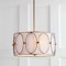 Jonathan Y Violetta 3-Light 19" Metal LED Pendant, Gold/White JYL9008A - alternate 9