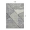 World Rug Gallery Contemporary Distressed Geometric Area Rug 5 ft x 7 ft Black WR93BLACK5X7 - alternate 7