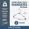 Lifemaster Heavy-Duty Plastic Hangers, Non-Slip, Space-Saving, Holds 5 lbs, Gray, 50PK LMPLCGRY50 - alternate 7