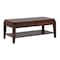 Homeroots 47" Dark Brown Wood Lift Top Coffee Table With Shelf 286040 - alternate 1