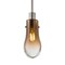 Besa Lighting Wish Cord Pendant, Amber/Clear, Satin Nickel Finish, 1x3W LED Edison 1JT-WISHAM-EDIL-SN - alternate 1