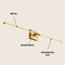 Jonathan Y McKenna 32" Modern Minimalist Dimmable Integrated LED Metal Wall Sconce, Brass Gold JYL7040B - alternate 10