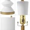 Jonathan Y Ziggy 27" Contemporary Glam Ceramic/Iron LED Table Lamp, White/Gold Painting JYL6607A - alternate 11