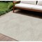 Homeroots 8' X 10' Beige And Ivory Geometric Washable Indoor Outdoor Area Rug 598529 - alternate 1