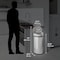 Hls Commercial 13 gal Half-Round Indoor Metal Can, Silver, Touchless Sensor Lid, Stainless Steel, 12.63 in HLS13HX - alternate 5
