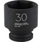 Channellock 1/2'' Drive 30 mm 6-Point Shallow Metric Impact Socket 315796 - alternate 1
